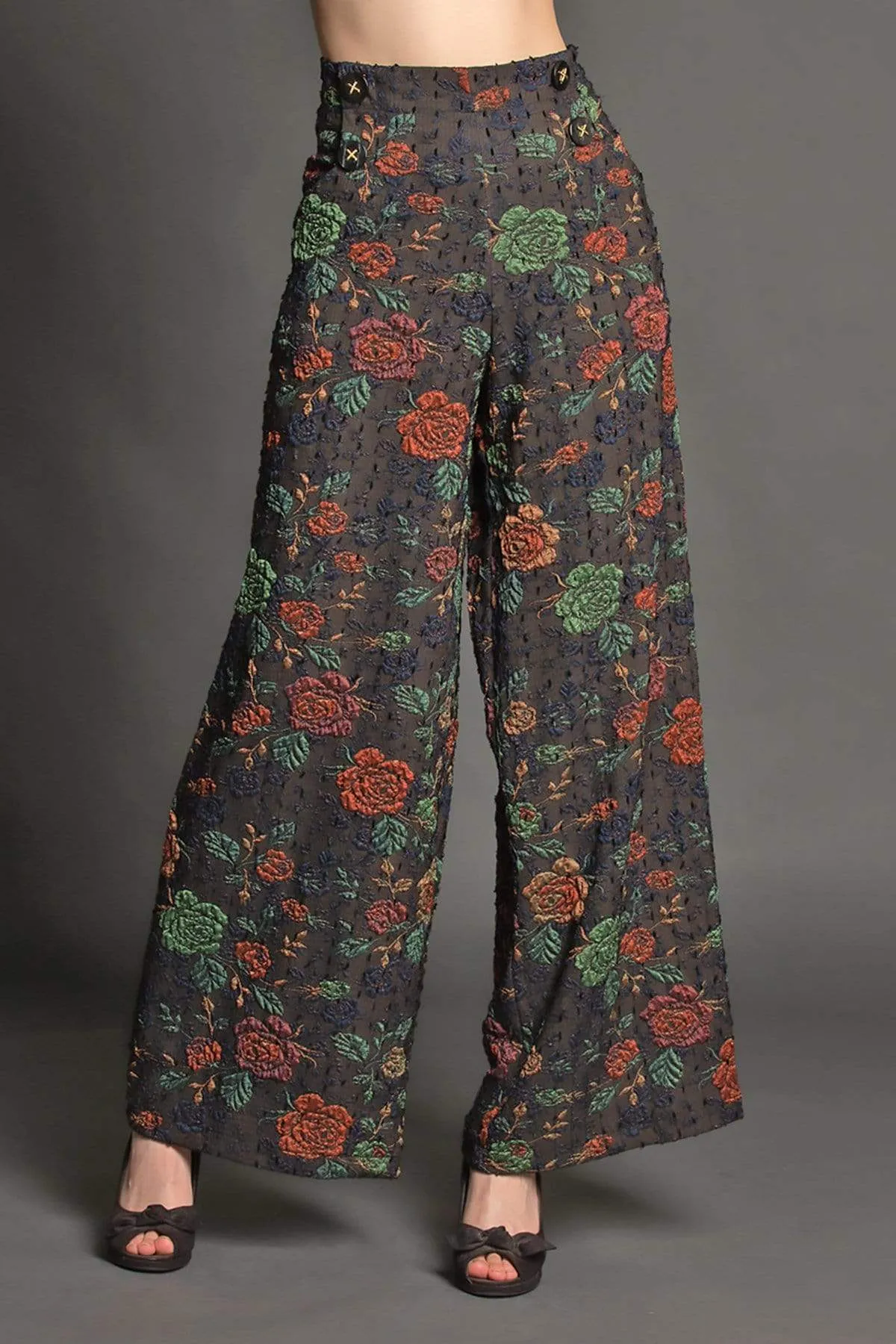 Hepburn Pant - Scarlet Rose sold by Eva Franco product image thumbnail 3