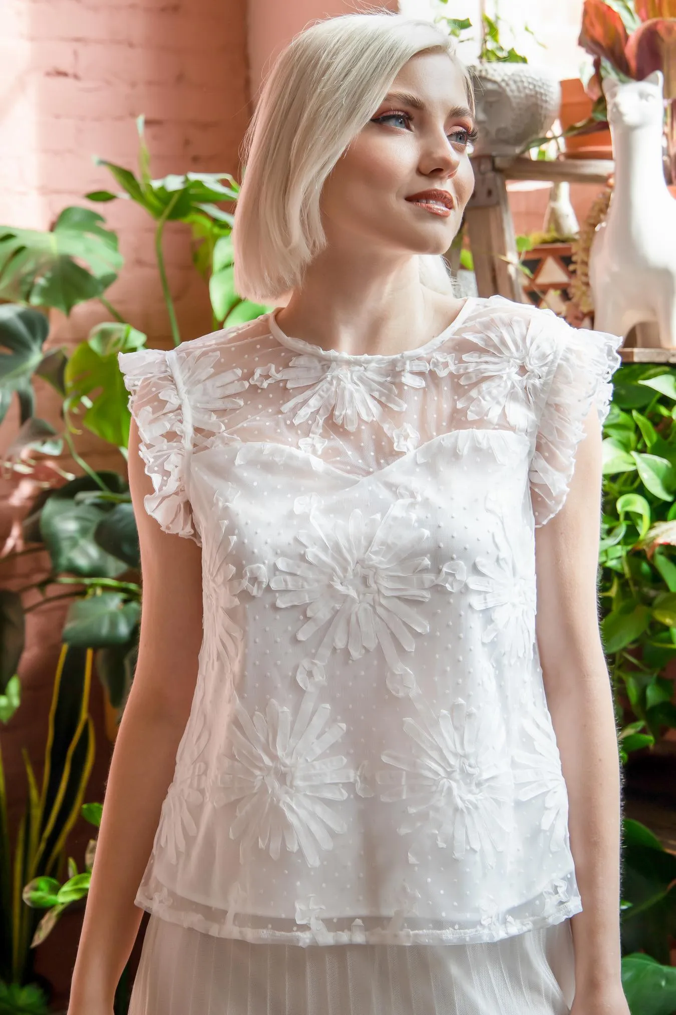 Grace Top - Snowflake Martini sold by Eva Franco