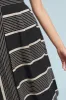 Black and Taupe Stripe Midi Skirt sold by Eva Franco
