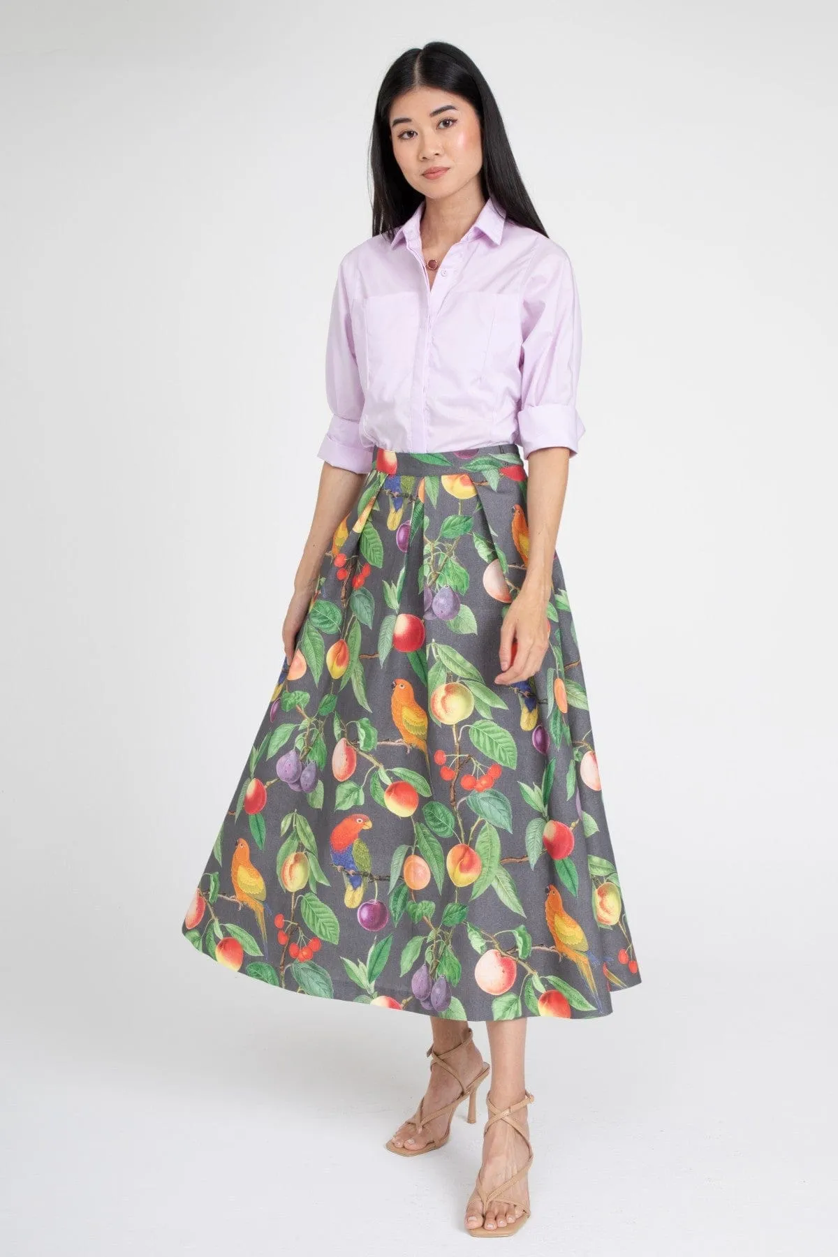 Parrot and Fruit Maxi Skirt sold by Eva Franco product image thumbnail 3