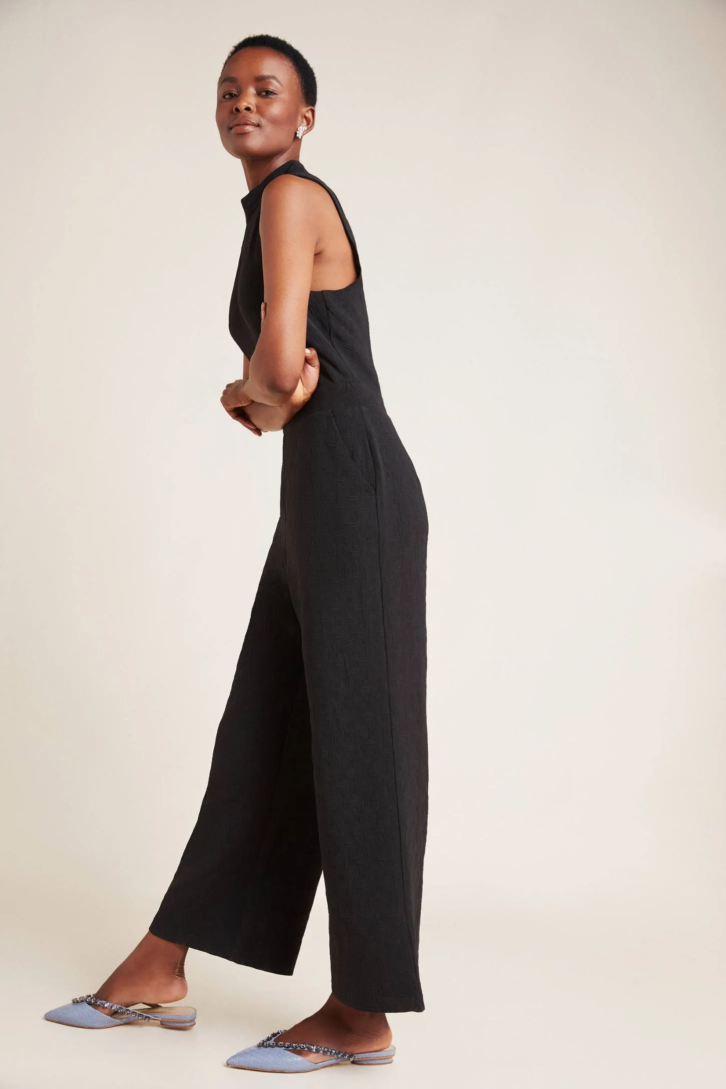 Charley Mock Neck Jumpsuit - Black sold by Eva Franco product image thumbnail 2