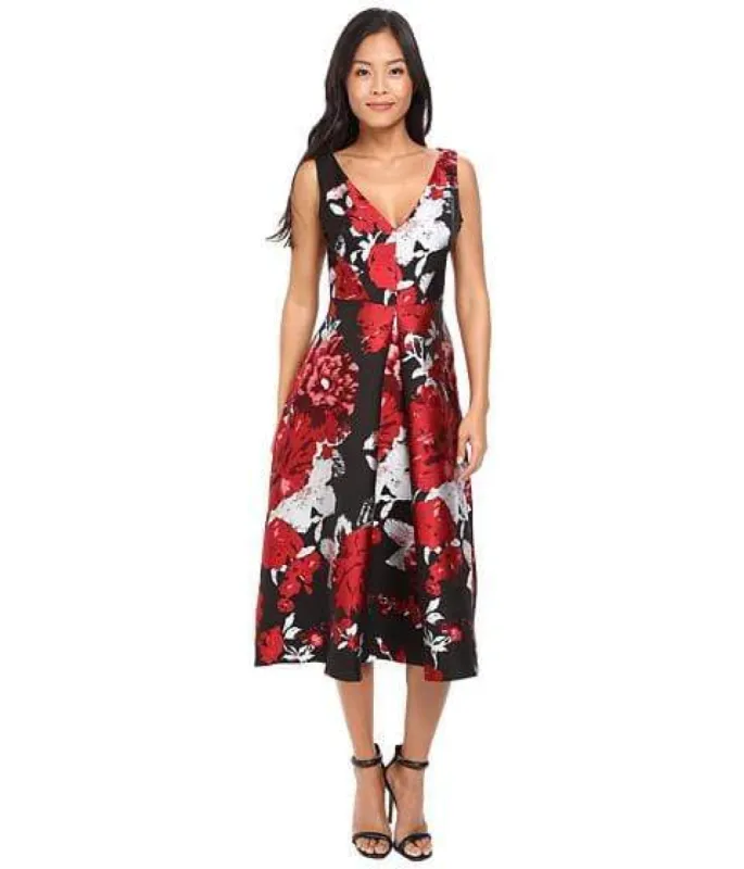 Devora Dress - Crimson Bloom made by Eva Franco