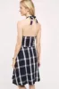 Anya Dress - Navy Plaid sold by Eva Franco