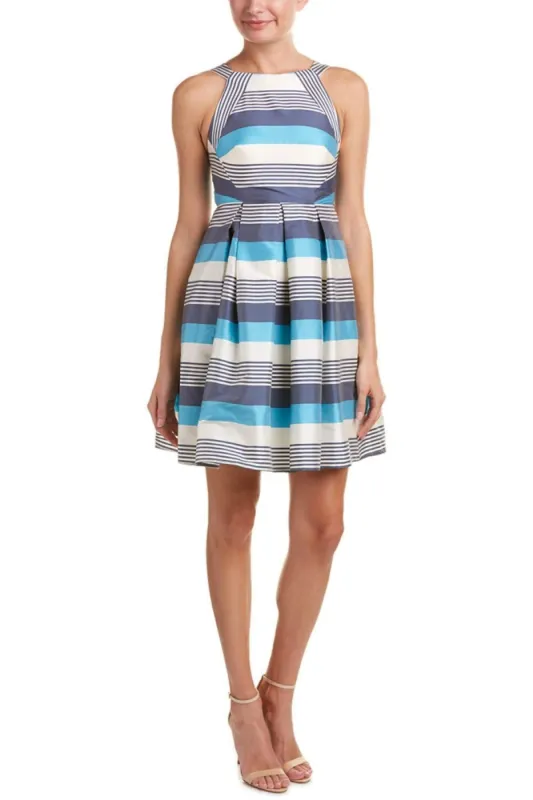 Mandy Dress - Blue Stripe sold by Eva Franco