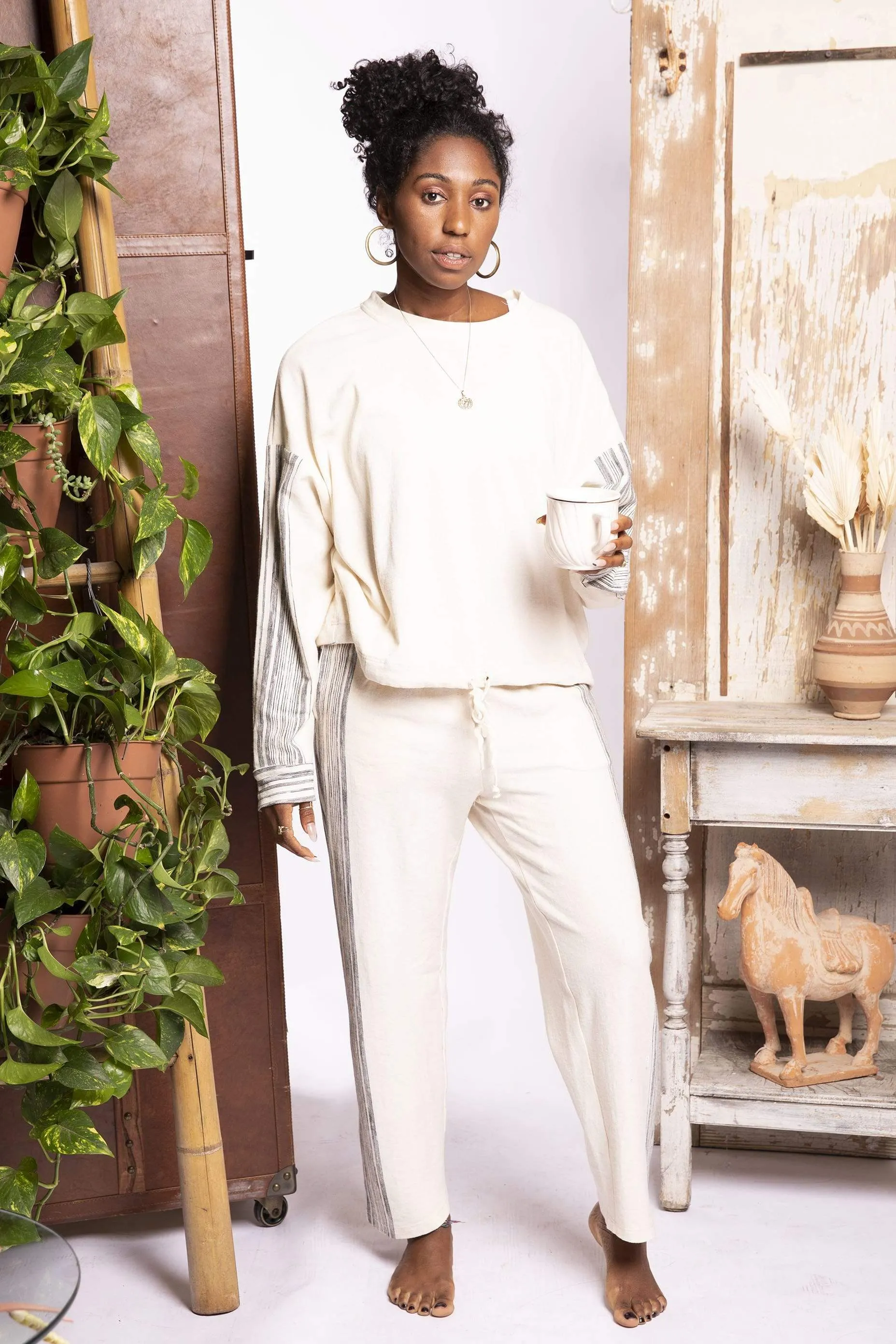 Chia Zen Stripe Sweatshirt Top sold by Eva Franco product image thumbnail 3