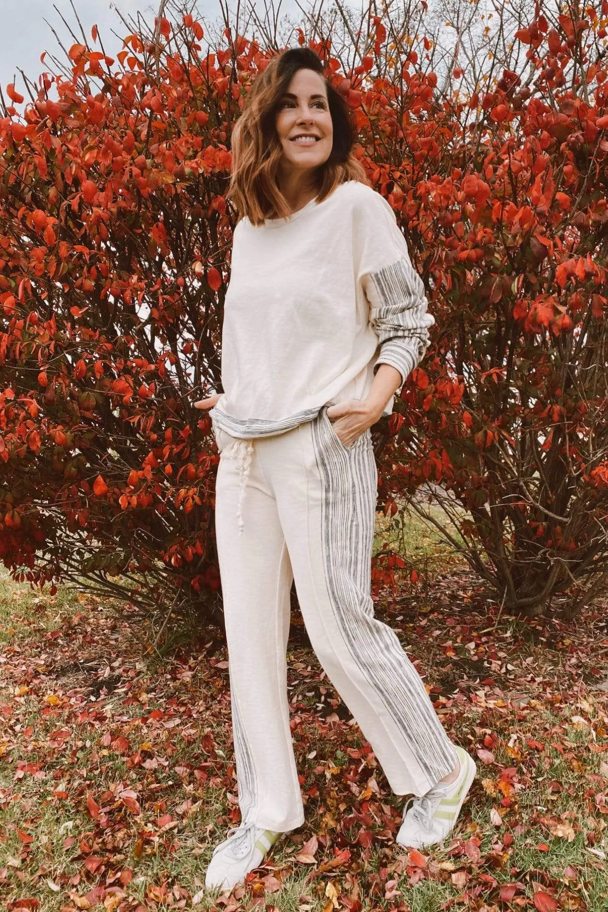 Chia Zen Stripe Sweatshirt Top sold by Eva Franco product image thumbnail 5