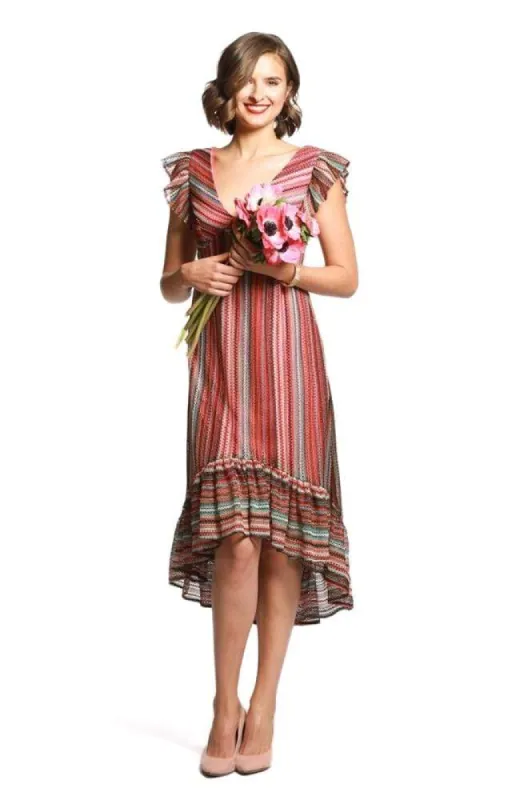 Mina Dress - Cuba Stripe sold by Eva Franco