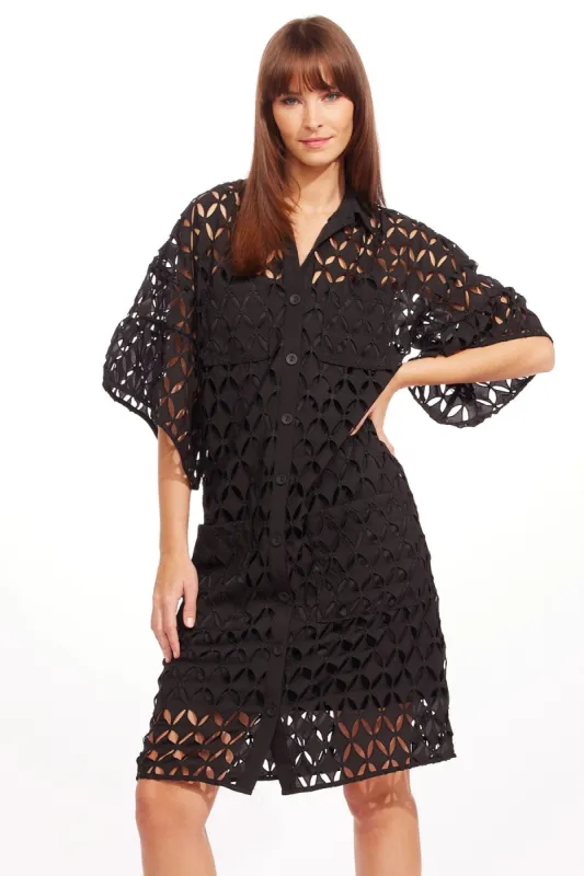 Cutwork Shirt Dress sold by Eva Franco