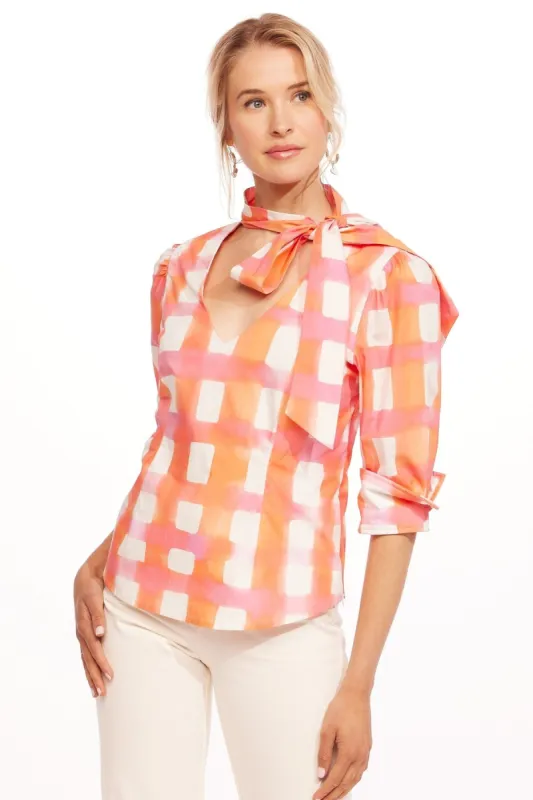 Natalya Top - Morning Plaid sold by Eva Franco