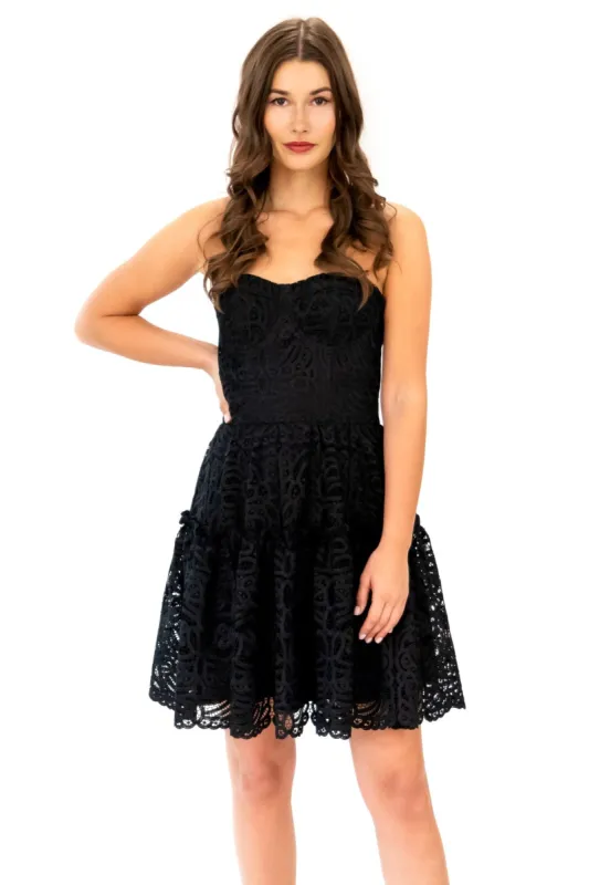 Floral Lace Mini Dress sold by Eva Franco