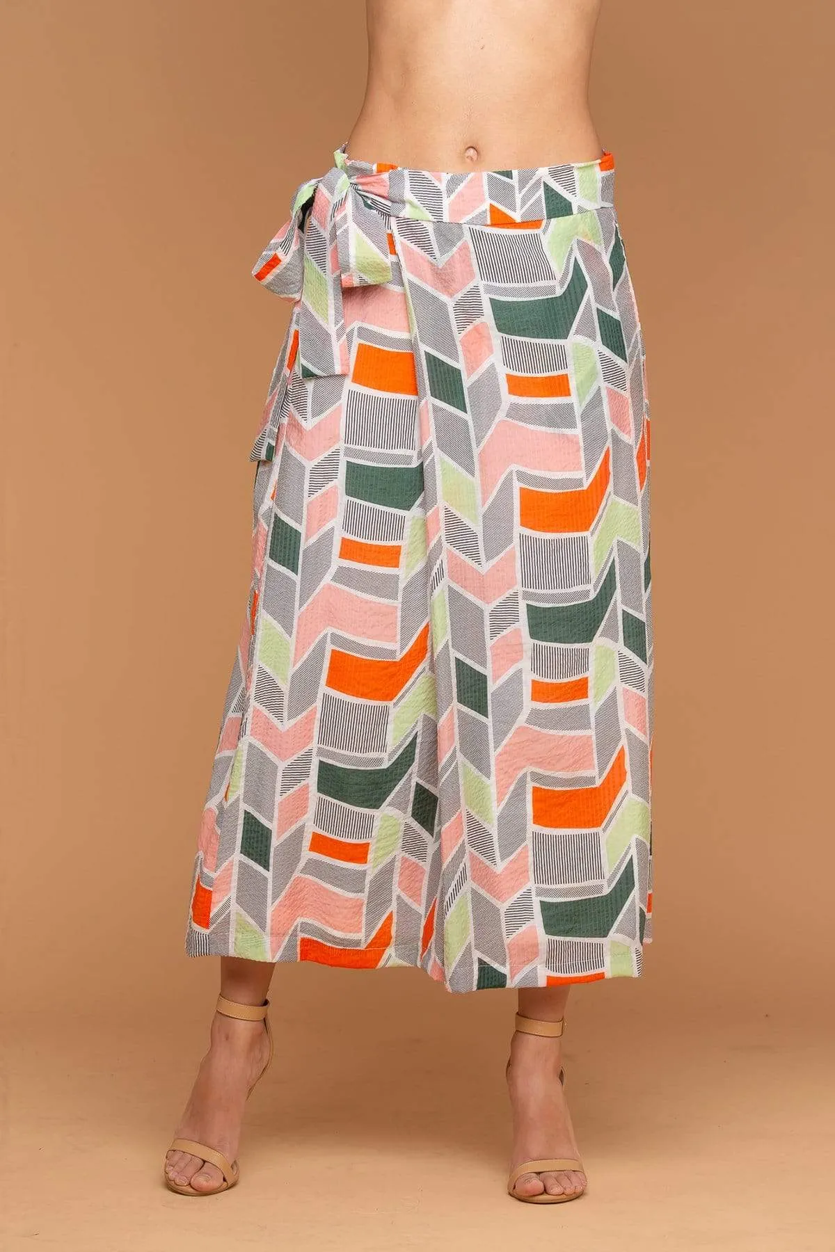 Blake Pant - Peach Geo sold by Eva Franco