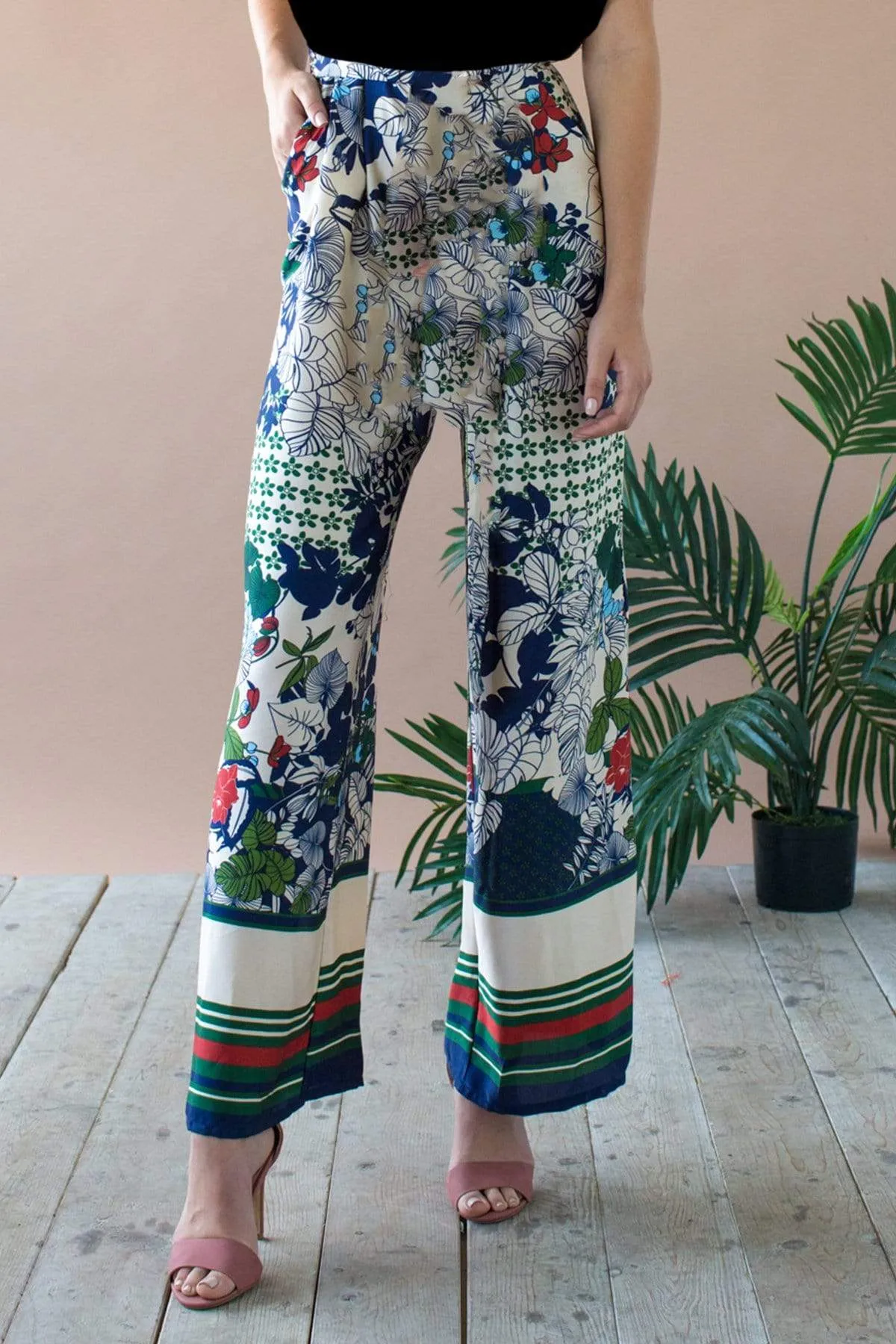 Lukas Pant - Paradiso Stripe sold by Eva Franco