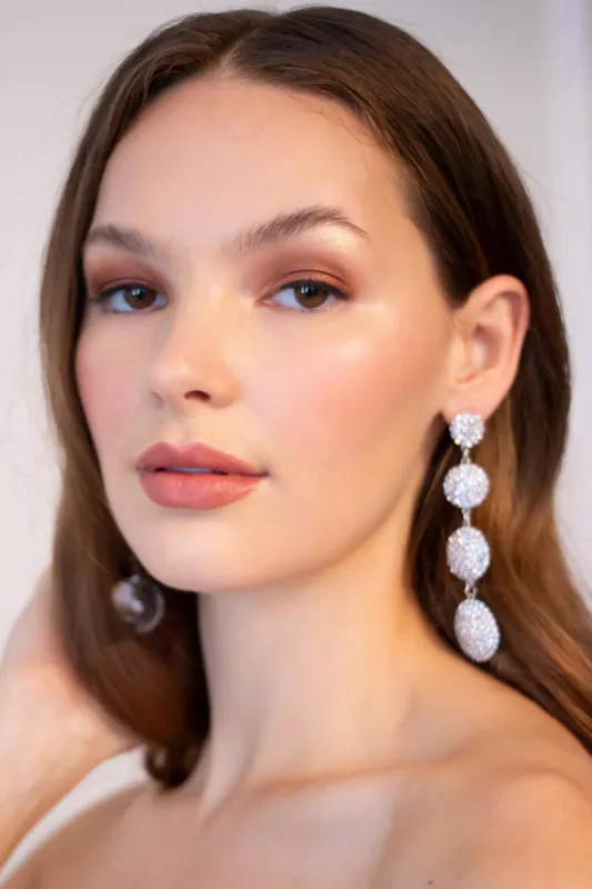 Rhinestone Drop Earrings sold by Eva Franco