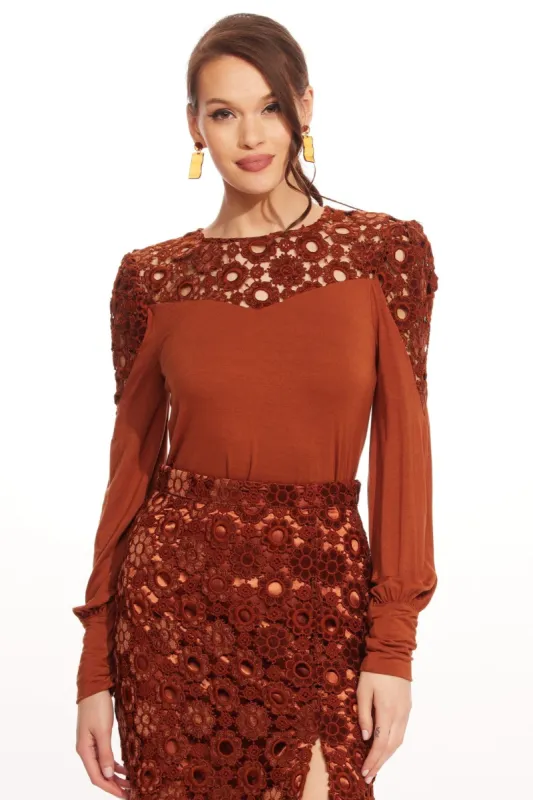 Cuvee Blouse – Sumatra Lace sold by Eva Franco