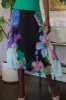 Floral Midi Skirt - Orchid Bloom sold by Eva Franco