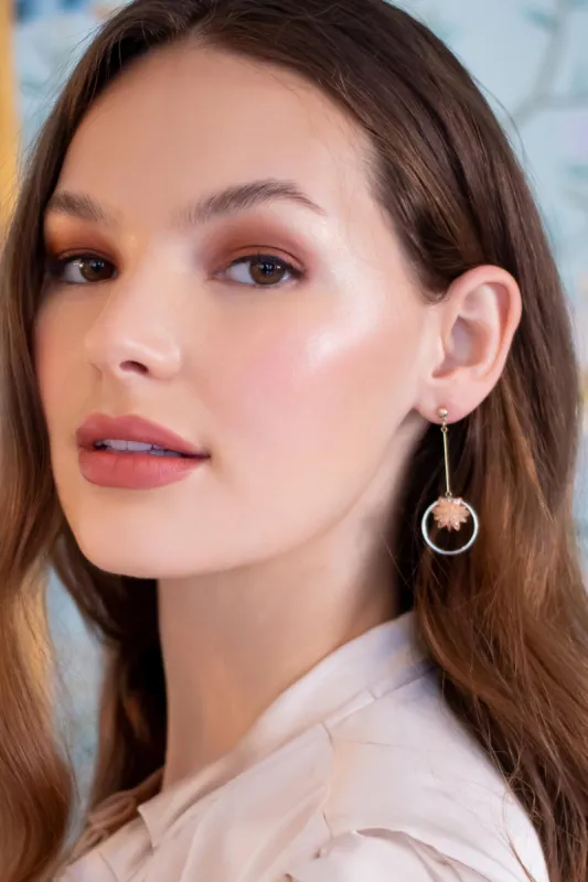 Apricot Starburst Drop Earrings sold by Eva Franco