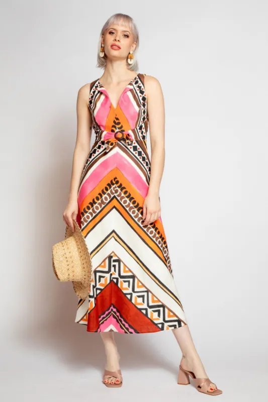 Dorsette Dress - Tulum Stripe sold by Eva Franco