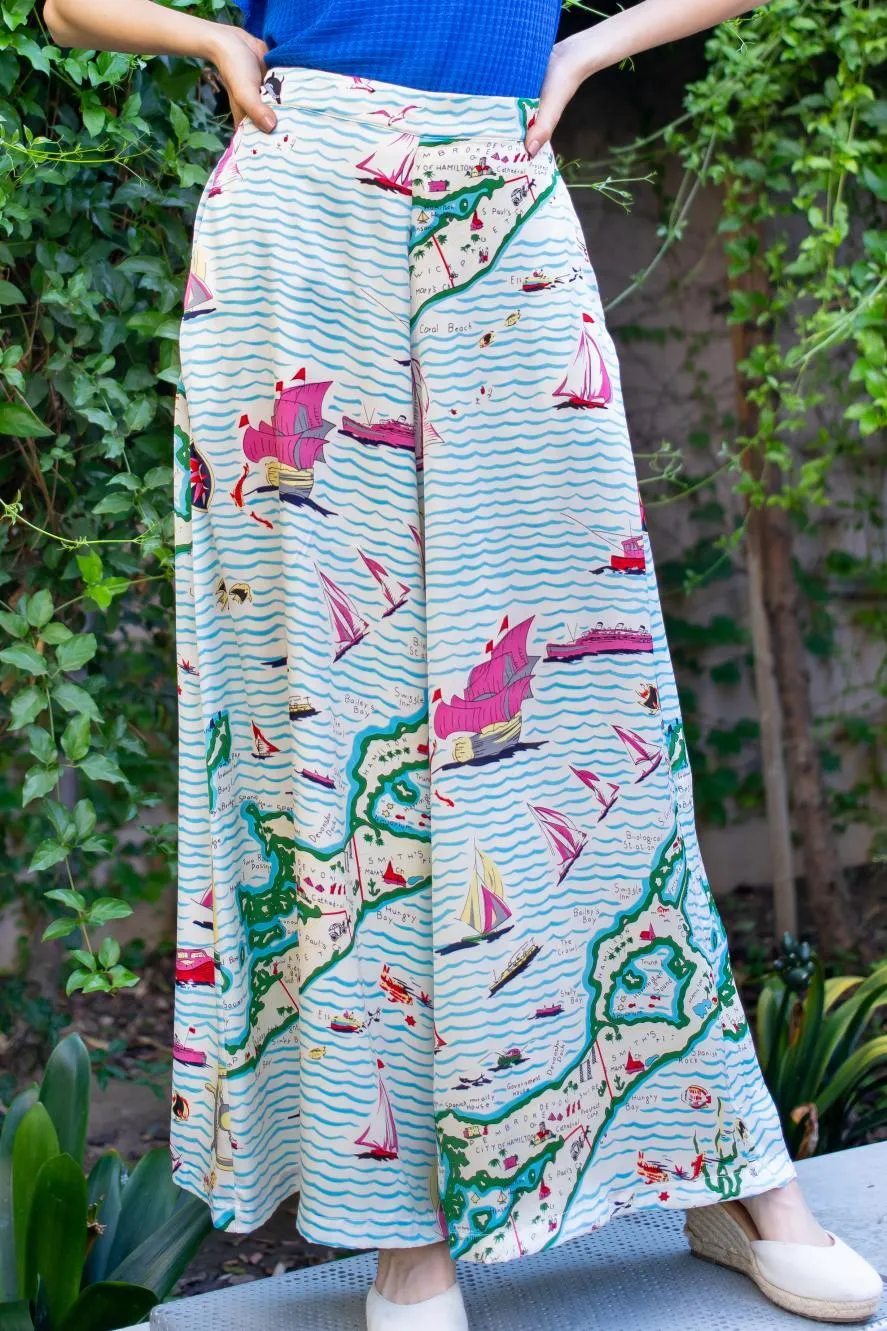 Torrey Pants - Sailboats sold by Eva Franco product image thumbnail 2