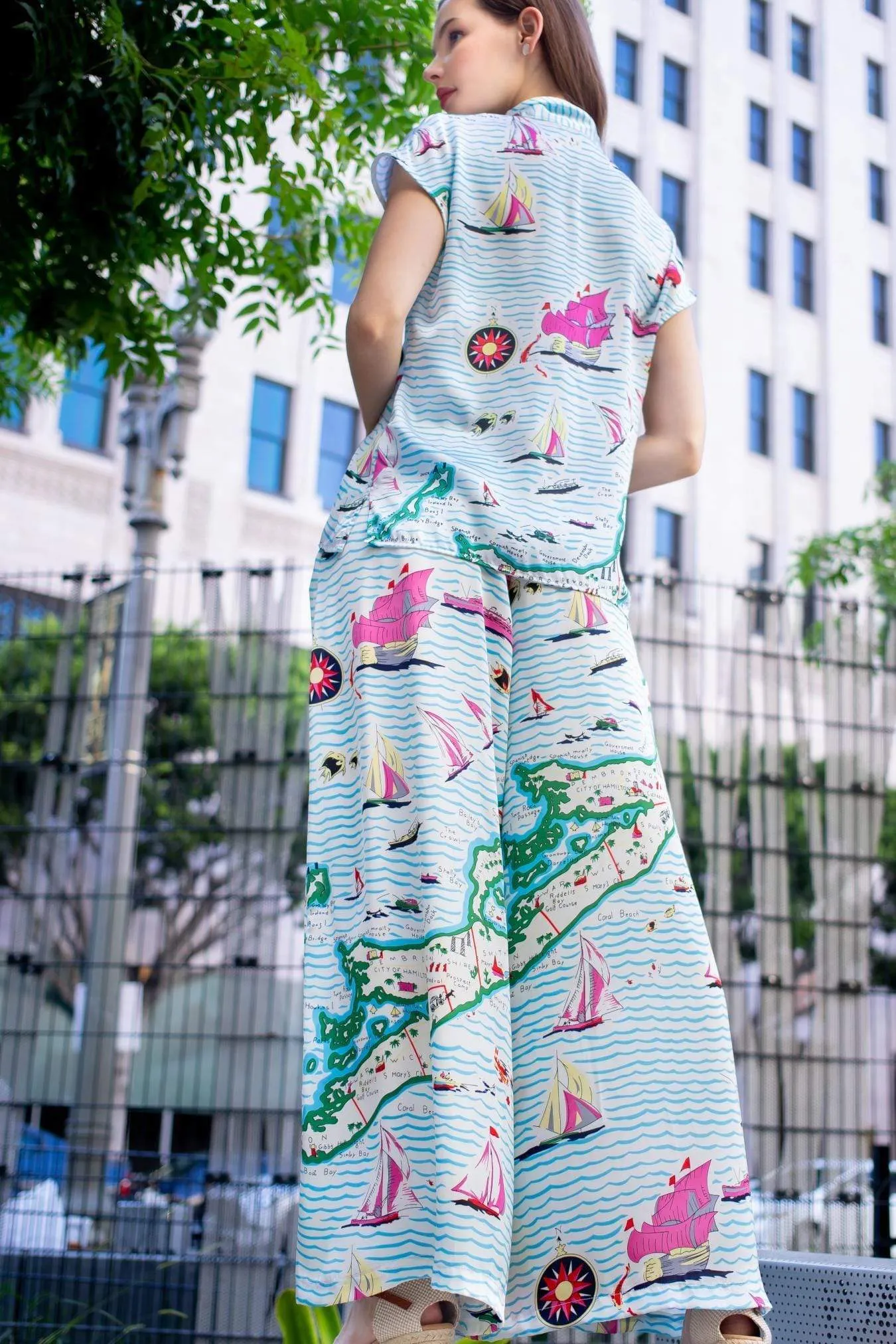 Torrey Pants - Sailboats sold by Eva Franco product image thumbnail 5