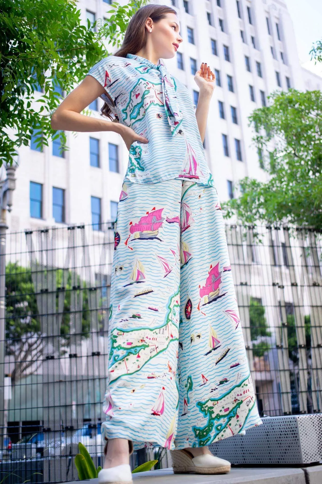 Torrey Pants - Sailboats sold by Eva Franco product image thumbnail 4