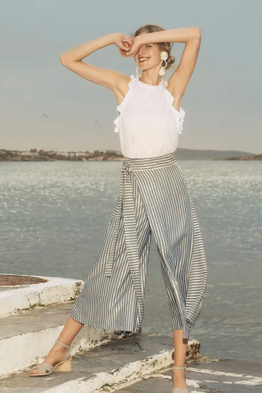 Blake Pant - Gibson Stripe sold by Eva Franco