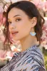 Blue Fringe Earrings sold by Eva Franco