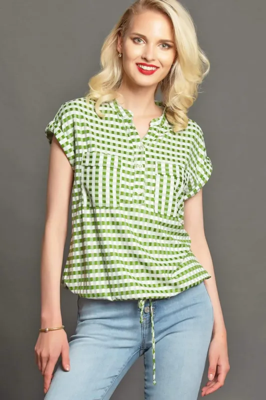Nico Gingham Top sold by Eva Franco