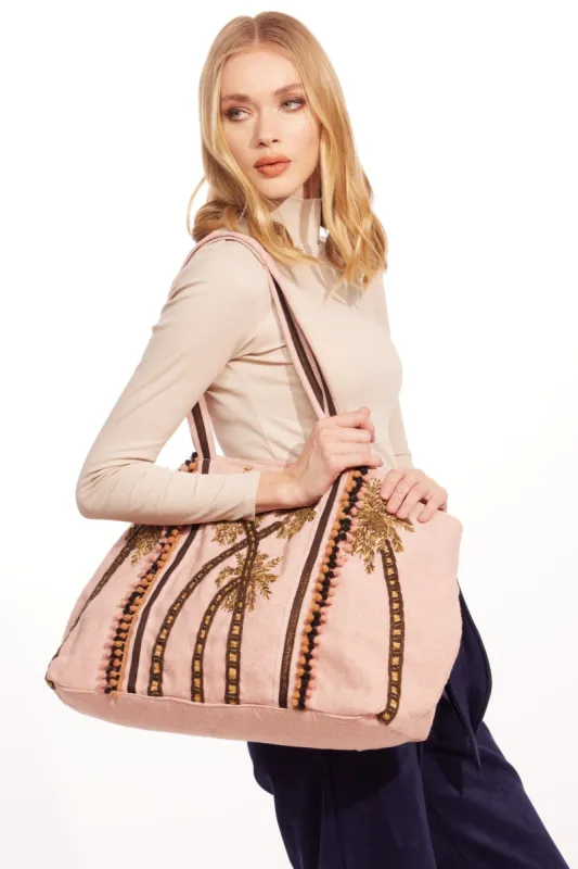 Paradise Palm Tote Bag sold by Eva Franco