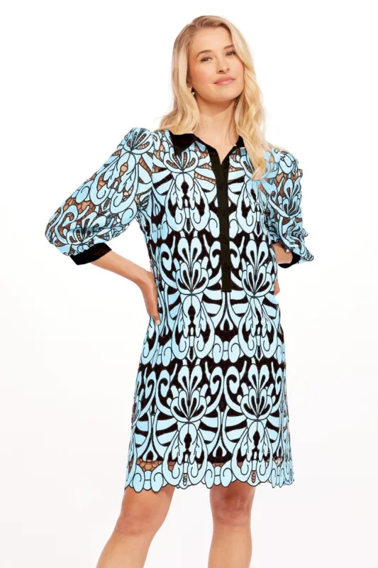 Kezia Dress - Hacienda Blue sold by Eva Franco