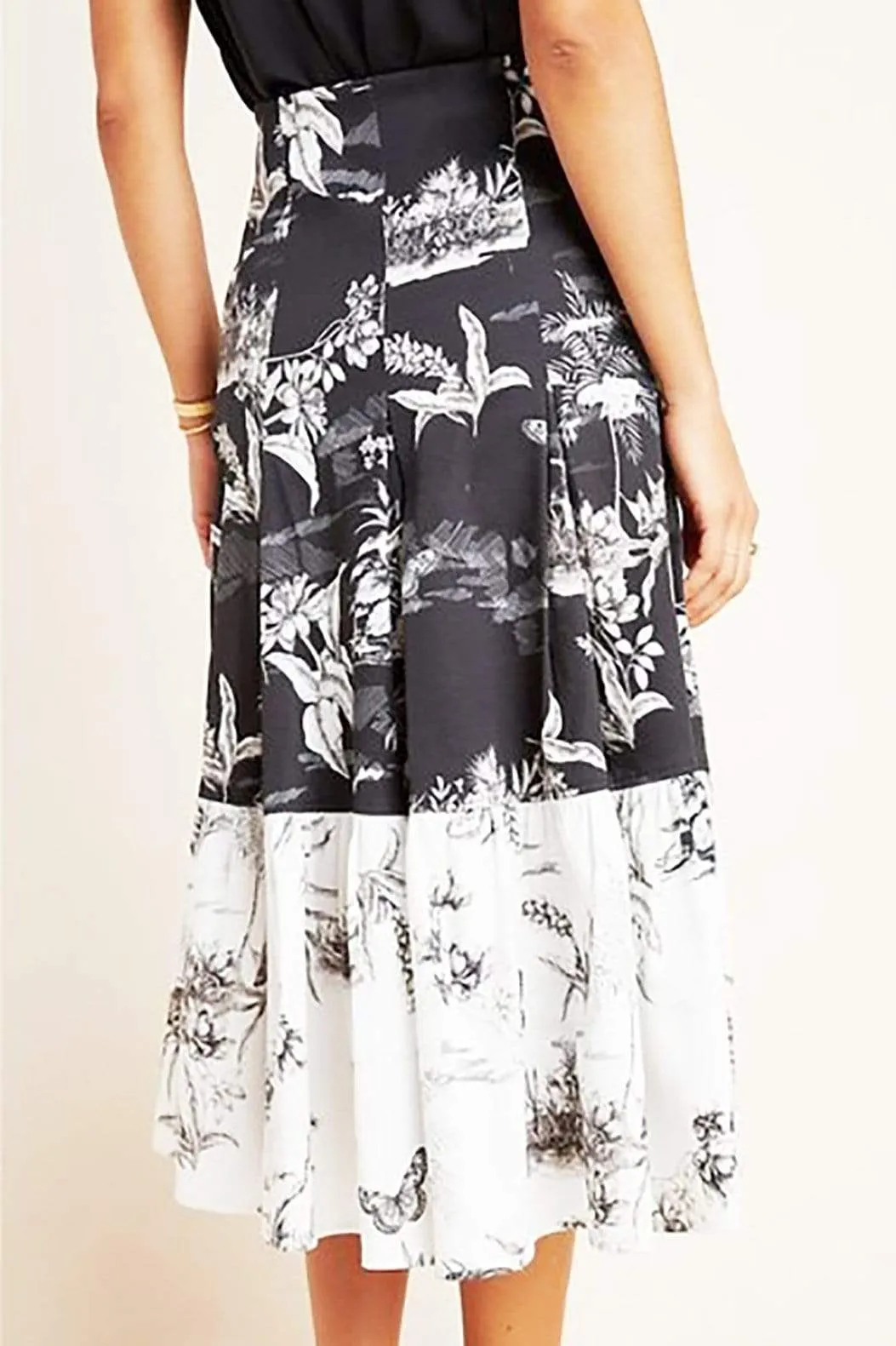 Paola Floral Flounced Skirt sold by Eva Franco product image thumbnail 4