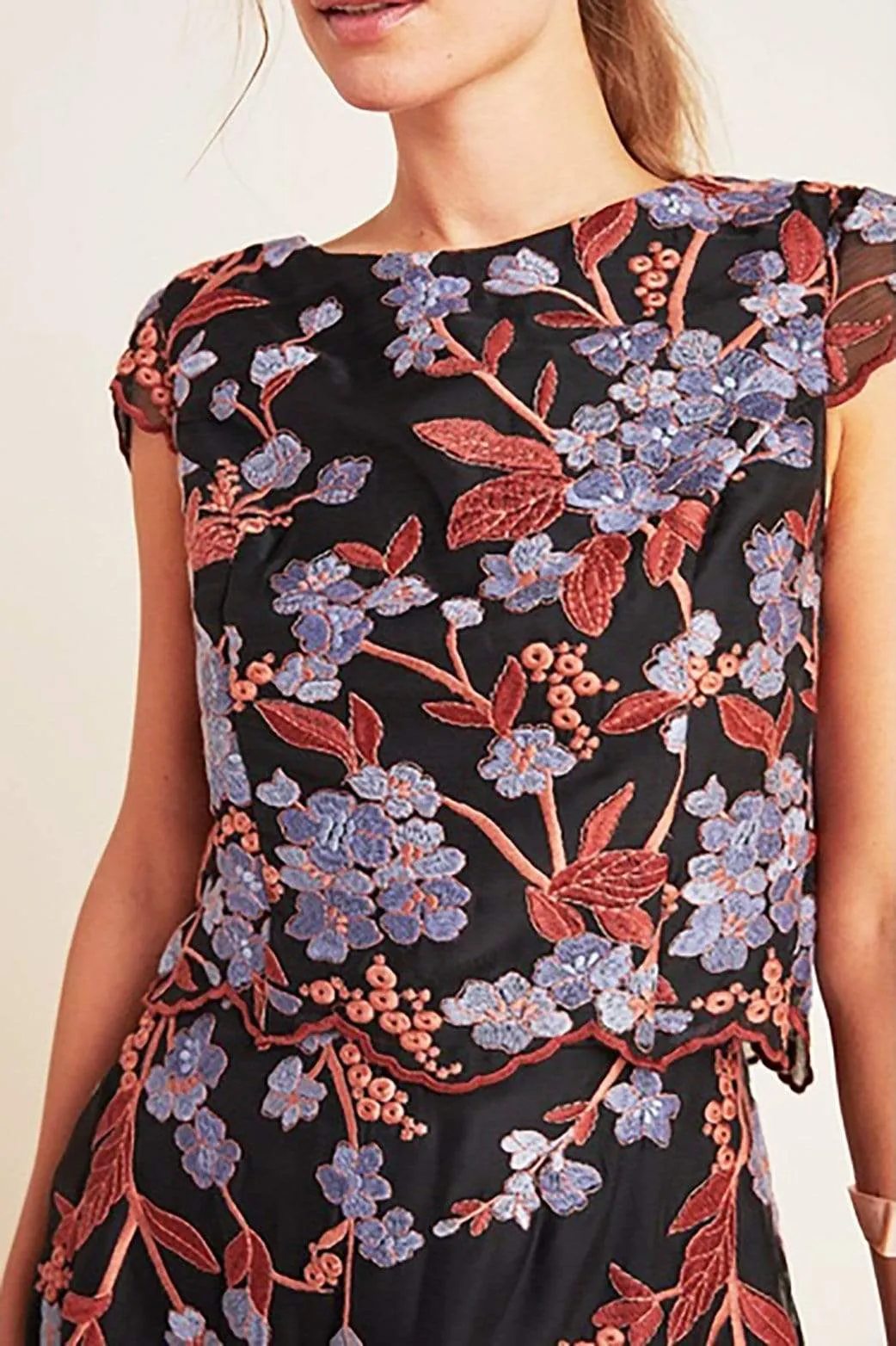 Chiffon Bloom Mini Dress sold by Eva Franco product image thumbnail 3