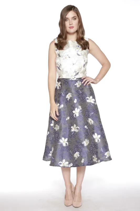 Jacquard Floral Top and Skirt Set sold by Eva Franco