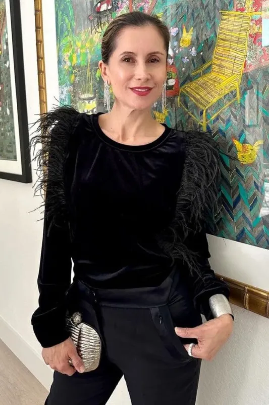 Tinley Top – Black Velvet sold by Eva Franco