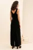 Brewster Jumpsuit - Black Velvet Pearl sold by Eva Franco