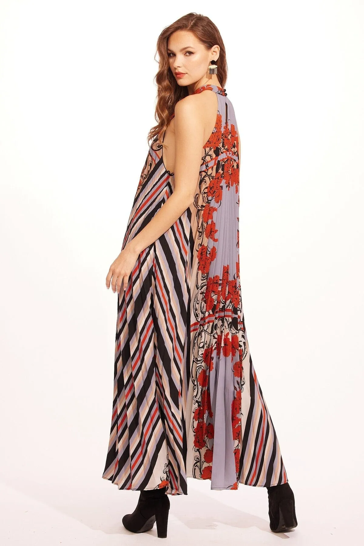 Colette Pleated Maxi Dress - Arabesque sold by Eva Franco product image thumbnail 3