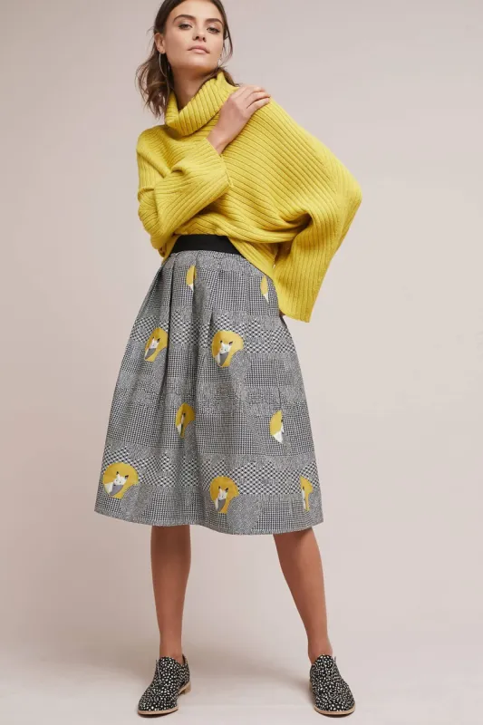 Foxy Houndstooth Skirt sold by Eva Franco