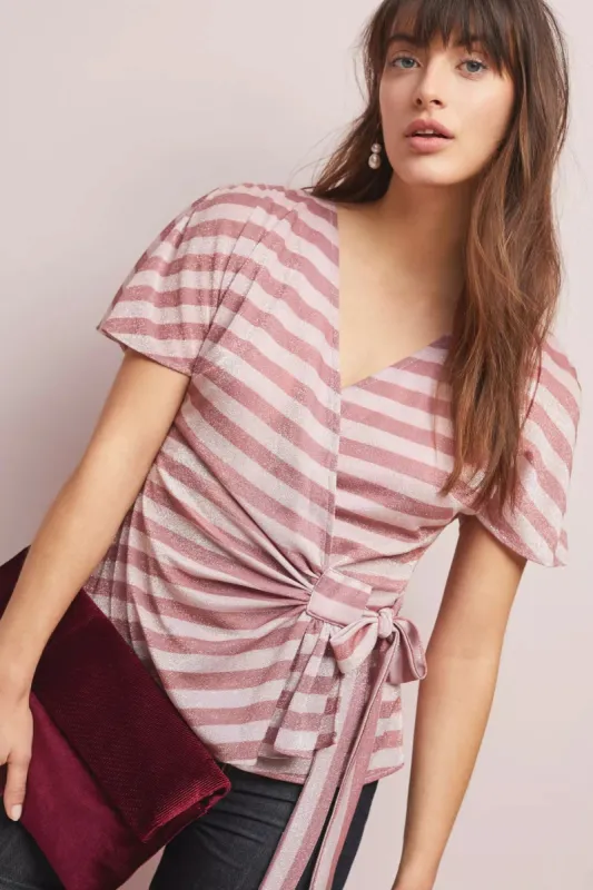 Sweetwater Top - Metallic Stripe made by Eva Franco