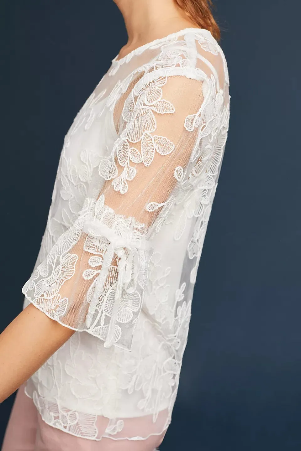 Melanie Lace Top - White sold by Eva Franco product image thumbnail 2