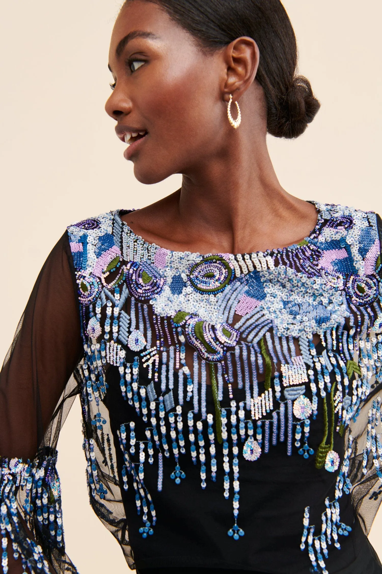 Mesh Sequin Top sold by Eva Franco product image thumbnail 4