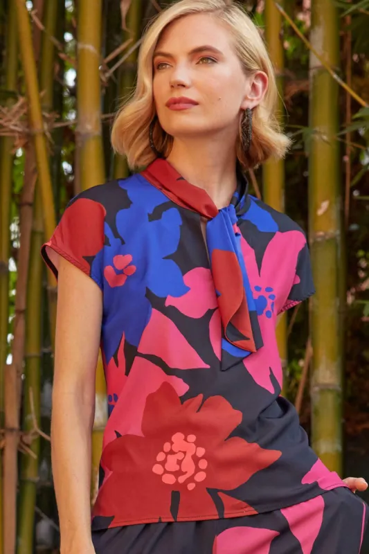 Hannah Top - Bold Bloom sold by Eva Franco