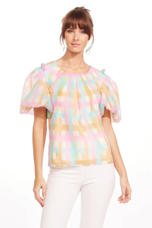 Jasmina Top - Honey Love Plaid sold by Eva Franco