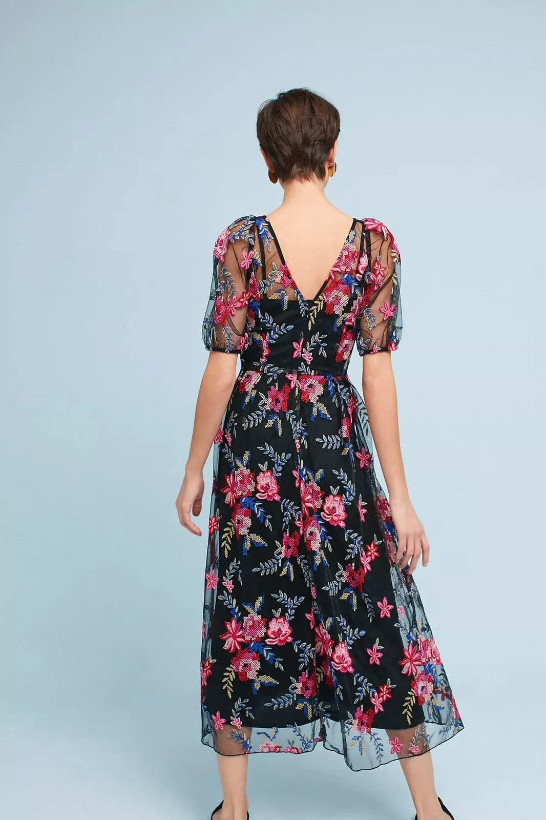 Lucy Embroidered Midi Dress sold by Eva Franco product image thumbnail 2