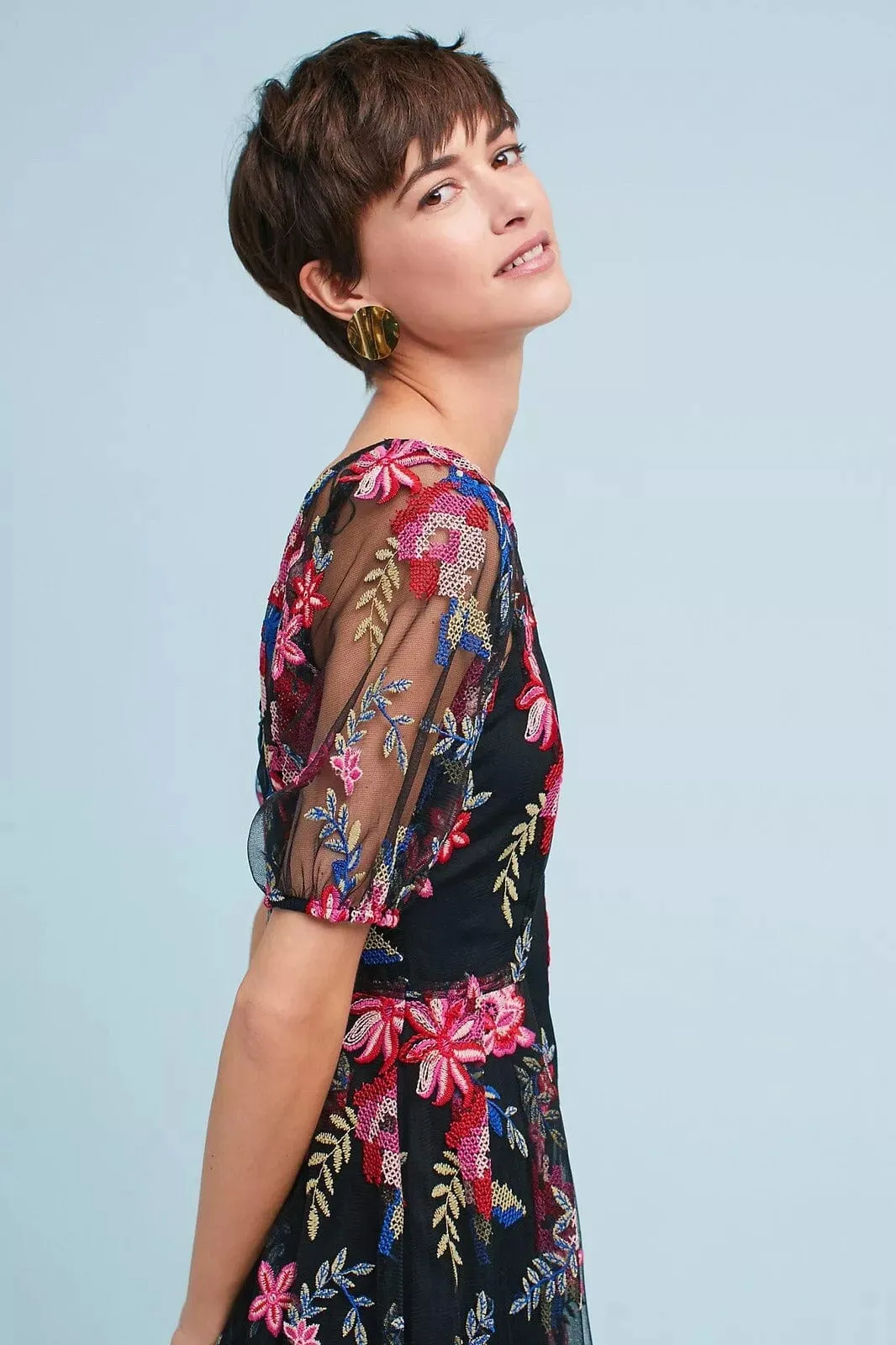 Lucy Embroidered Midi Dress sold by Eva Franco product image thumbnail 4