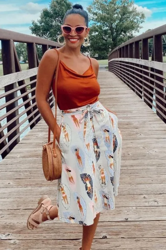 Sunbather Midi Skirt sold by Eva Franco
