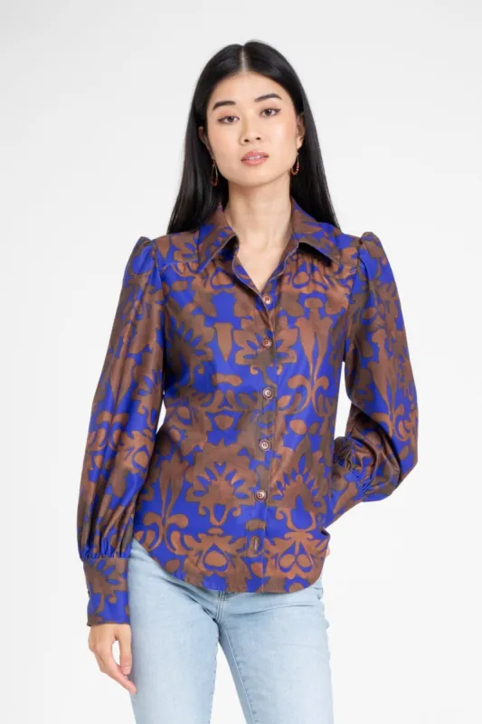 Lorca Blouse – Royal Damask sold by Eva Franco