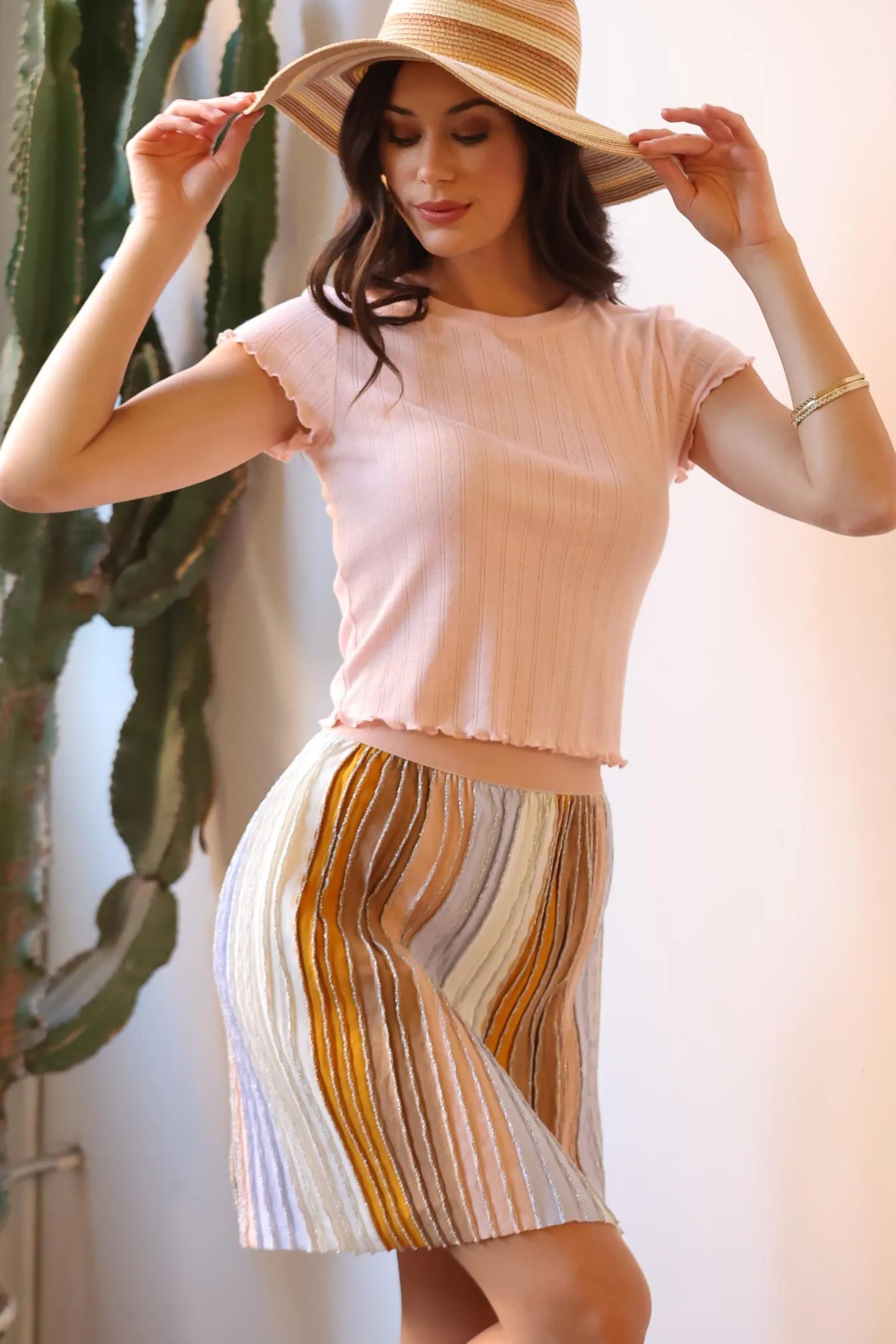 Pastel Knit Mini Skirt sold by Eva Franco product image thumbnail 5