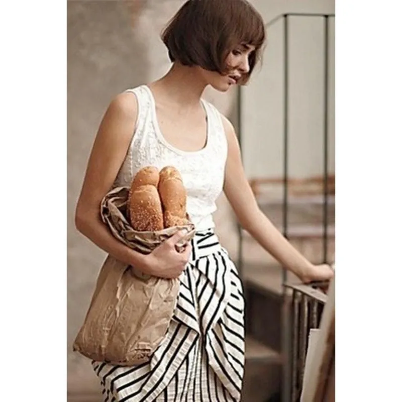 Black and White Stripe Skirt sold by Eva Franco