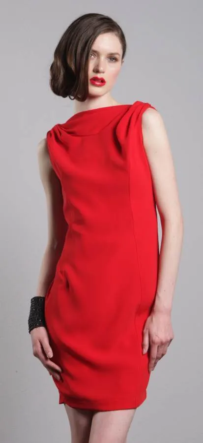 Gazelle Open Back Dress- Red Rooster sold by Eva Franco