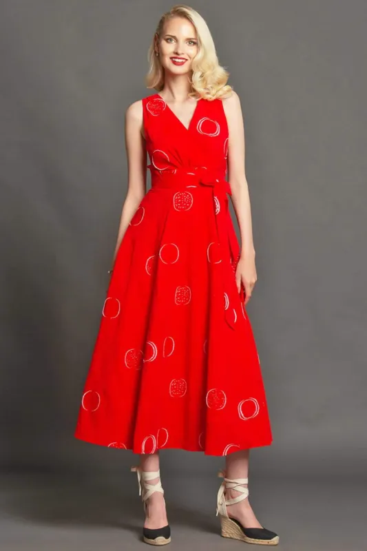 Masha Dress - Ruby Woo sold by Eva Franco