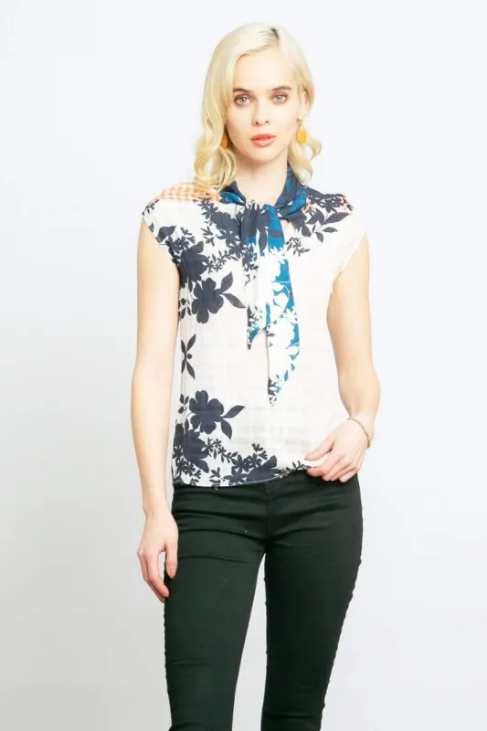 Hannah Top - Sahara Plaid sold by Eva Franco